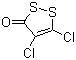 structure of CAS# 1192-52-5, Dichloro-1,2-dithiacyclopentenone;4,5-Dichloro-3H-1,2-dithiolcyclopentene-3-one