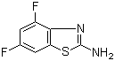 structure of CAS# 119256-40-5, 2-Amino-4,6-difluorobenzothiazole;4,6-Difluoro-1,3-benzothiazol-2-amine