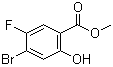 结构式 CAS# 1193162-25-2, 4-溴-5-氟-2-羟基苯甲酸甲酯