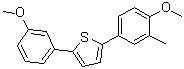 structure of CAS# 1193525-42-6, 2-(4-Methoxy-3-methylphenyl)-5-(3-methoxyphenyl)thiophene