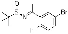 结构式 CAS# 1194044-26-2, [S(R)]-N-[1-(5-溴-2-氟苯基)亚乙基]-2-甲基-2-丙烷亚磺酰胺