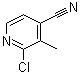 结构式 CAS# 1195189-83-3, 2-氯-3-甲基-4-吡啶甲腈