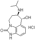 structure of CAS# 119520-06-8, Zilpaterol hydrochloride;(+/1)-trans-4,5,6,7-Tetrahydro-7-hydroxy-6-(isopropylamino)imidazo[4,5,1-jk]-[1]benzazepin-2(1H)-one hydrochloride