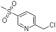 结构式 CAS# 1196151-88-8, 2-(氯甲基)-5-(甲磺酰基)吡啶