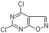 结构式 CAS# 1197193-09-1, 4,6-二氯-异恶唑并[5,4-d]嘧啶