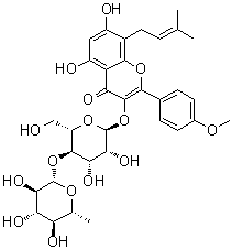 Baohuoside VII molecular structure (CAS 119730-89-1)