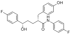 structure of CAS# 1197811-72-5, Ezetimibe Ring-Open Impurity;2-(4-Hydroxybenzyl)-N,5-bis-(4-fluorophenyl)-5-hydroxypentanamide