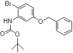 N-[2-Bromo-5-(phenylmethoxy)phenyl]carbamic acid tert-butyl ester molecular structure (CAS 119879-92-4)