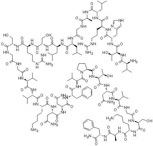 structure of CAS# 119911-68-1, Human calcitonin gene-related peptide(8-37);HCGRP-(8-37); Human CGRP(8-37)