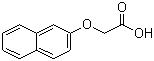 结构式 CAS# 120-23-0, 2-萘氧乙酸; beta-萘氧乙酸