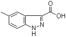 结构式 CAS# 1201-24-7, 5-甲基吲唑-3-羧酸