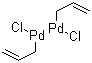 结构式 CAS# 12012-95-2, 氯化烯丙基钯(II)二聚物
