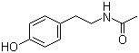 结构式 CAS# 1202-66-0, N-乙酰基酪胺; N-[2-(4-羟基苯基)乙基]乙酰胺