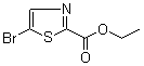 structure of CAS# 1202237-88-4, 5-Bromo-2-thiazolecarboxylic acid ethyl ester
