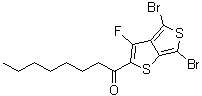 结构式 CAS# 1202249-72-6, 4,6-二溴-3-氟-2-正庚基羰基噻吩并[3,4-b]噻吩