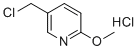 structure of CAS# 120276-36-0, 5-(Chloromethyl)-2-methoxypyridine hydrochloride