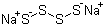 Disodium tetrasulphide molecular structure (CAS 12034-39-8)