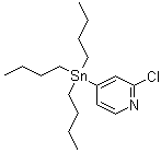 structure of CAS# 1204580-73-3, 2-Chloro-4-(tributylstannyl)pyridine