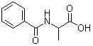 结构式 CAS# 1205-02-3, N-苯甲酰基-DL-丙氨酸