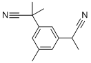 结构式 CAS# 120512-38-1, 2-(3-(1-氰基乙基)-5-甲基苯基)-2-甲基丙腈