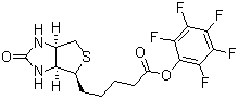 Biotin pentafluorophenyl ester molecular structure (CAS 120550-35-8)