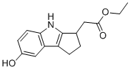 structure of CAS# 1206124-13-1, Ethyl 2-(7-hydroxy-1,2,3,4-tetrahydrocyclopenta[b]indol-3-yl)acetate