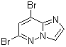 structure of CAS# 1206487-36-6, 6,8-Dibromoimidazo[1,2-b]pyridazine