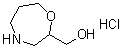 structure of CAS# 1207194-51-1, Hexahydro-1,4-oxazepine-2-methanol hydrochloride