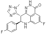 structure of CAS# 1207456-00-5, (8R,9S)-5-Fluoro-8-(4-fluorophenyl)-2,7,8,9-tetrahydro-9-(1-methyl-1H-1,2,4-triazol-5-yl)-3H-pyrido[4,3,2-de]phthalazin-3-one