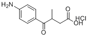 4-(4-Aminophenyl)-3-methyl-4-oxobutanoic acid hydrochloride molecular structure (CAS 120757-13-3)