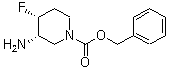 (3R,4S)-rel-3-Amino-4-fluoro-1-piperidinecarboxylic acid phenylmethyl ester molecular structure (CAS 1207853-07-3)