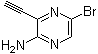 structure of CAS# 1209289-08-6, 5-Bromo-3-ethynyl-2-pyrazinamine