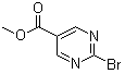 structure of CAS# 1209459-66-4, 2-Bromo-5-pyrimidinecarboxylic acid methyl ester