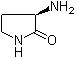 structure of CAS# 121010-86-4, (R)-3-Aminopyrrolidin-2-one;(3R)-3-Amino-2-pyrrolidinone