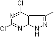 结构式 CAS# 1211522-68-7, 4,6-二氯-3-甲基-1H-吡唑并[3,4-d]嘧啶