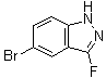 structure of CAS# 1211537-09-5, 5-Bromo-3-fluoro-1H-indazole