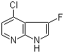 结构式 CAS# 1211582-49-8, 4-氯-3-氟-1H-吡咯并[2,3-b]吡啶