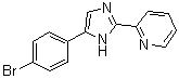 结构式 CAS# 1211593-39-3, 2-[5-(4-溴苯基)-1H-咪唑-2-基]吡啶