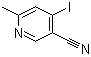 structure of CAS# 1211594-67-0, 4-Iodo-6-methyl-3-pyridinecarbonitrile