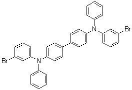 N,N'-Bis(3-bromophenyl)-N,N'-diphenyl[1,1'-biphenyl]-4,4'-diamine molecular structure (CAS 121246-40-0)