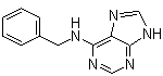 结构式 CAS# 1214-39-7, 6-苄氨基嘌呤; 6-(N-苄基)氨基嘌呤