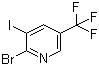 结构式 CAS# 1214323-90-6, 2-溴-3-碘-5-(三氟甲基)吡啶
