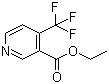 结构式 CAS# 1214332-65-6, 4-(三氟甲基)-3-吡啶羧酸乙酯