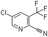 structure of CAS# 1214349-71-9, 5-Chloro-3-(trifluoromethyl)-2-pyridinecarbonitrile