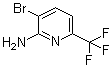 结构式 CAS# 1214361-39-3, 3-溴-6-(三氟甲基)-2-吡啶胺