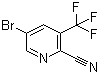 结构式 CAS# 1214377-57-7, 5-溴-3-(三氟甲基)-2-氰基吡啶
