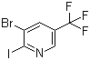 结构式 CAS# 1214383-73-9, 3-溴-2-碘-5-(三氟甲基)吡啶