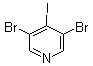 结构式 CAS# 1214383-75-1, 3,5-二溴-4-碘吡啶