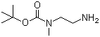 结构式 CAS# 121492-06-6, N-Boc-N-甲基乙二胺; N-(2-氨基乙基)-N-甲基氨基甲酸叔丁酯