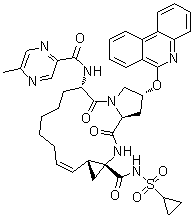 Paritaprevir molecular structure (CAS 1216941-48-8)